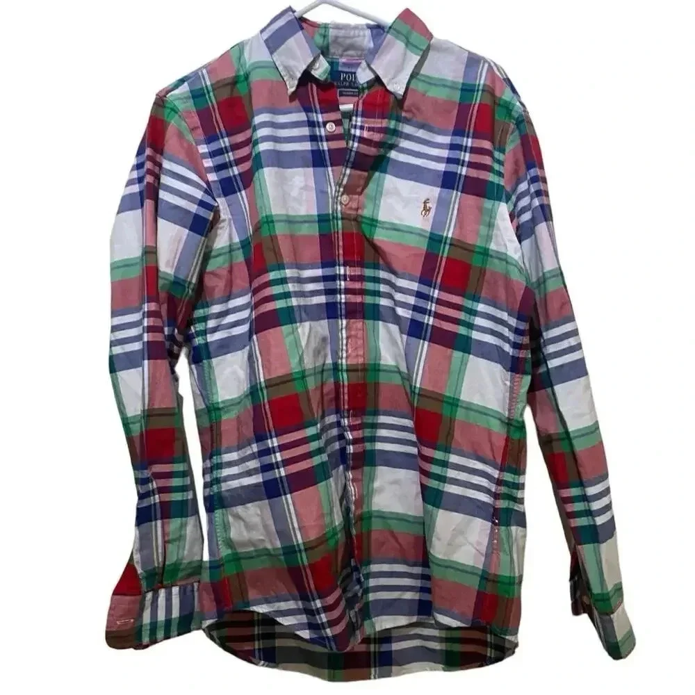 POLO Ralph Lauren Long Sleeve Button-Down Oxford Shirt Size M